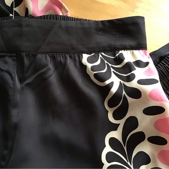 Rachel Zoe Wide Leg Palazzo Pants Silky Fabric High Rise Floral Size Small - Picture 8 of 9